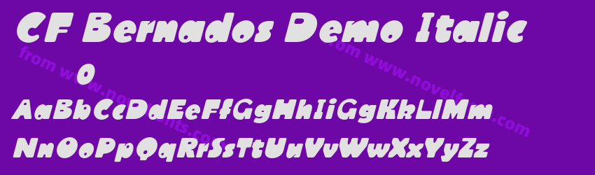 CF Bernados Demo ItalicPreview CF Bernados Demo ItalicPreview