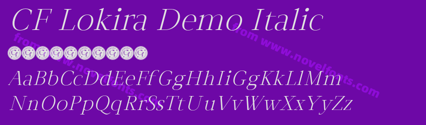 CF Lokira Demo ItalicPreview CF Lokira Demo ItalicPreview