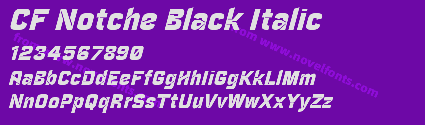 CF Notche Black ItalicPreview CF Notche Black ItalicPreview