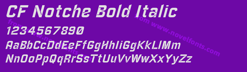 CF Notche Bold ItalicPreview CF Notche Bold ItalicPreview