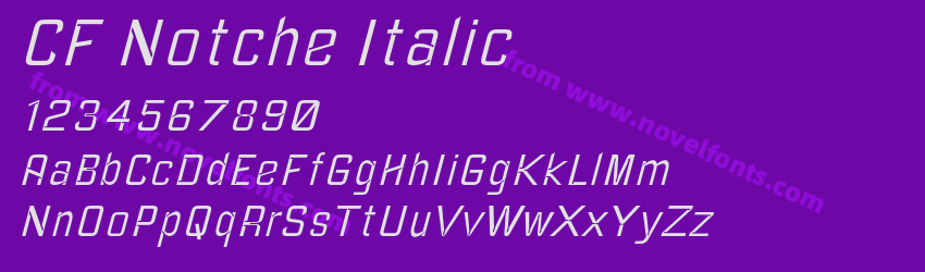 CF Notche ItalicPreview CF Notche ItalicPreview