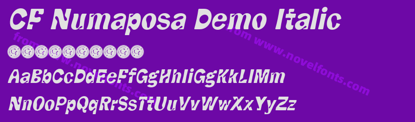 CF Numaposa Demo ItalicPreview CF Numaposa Demo ItalicPreview