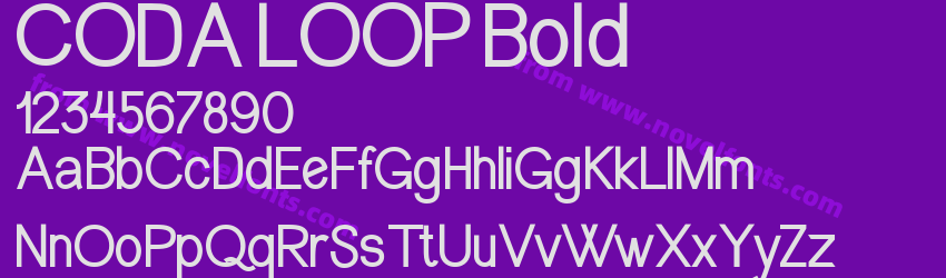 CODA LOOP BoldPreview CODA LOOP BoldPreview