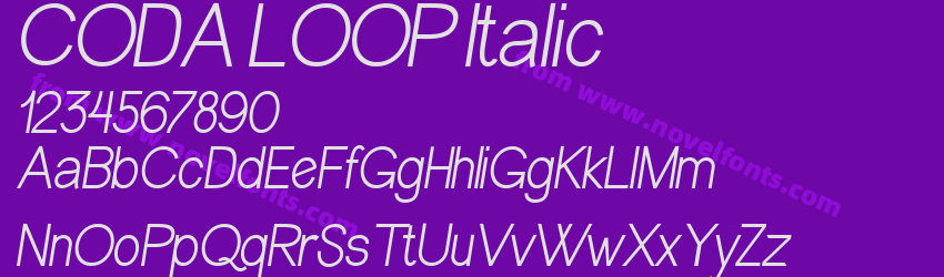 CODA LOOP ItalicPreview