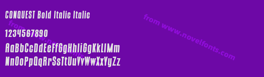 CONQUEST Bold Italic ItalicPreview CONQUEST Bold Italic ItalicPreview