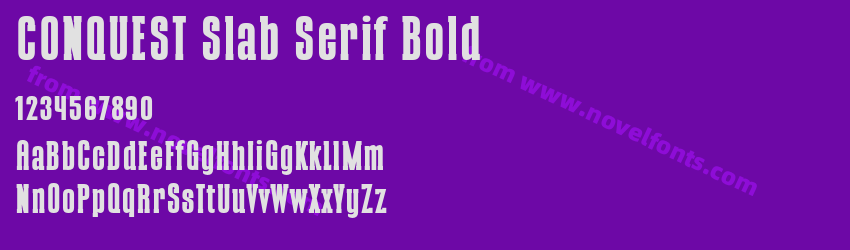 CONQUEST Slab Serif BoldPreview