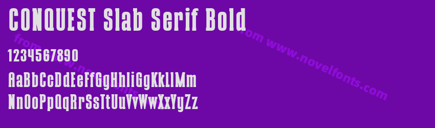 CONQUEST Slab Serif BoldPreview CONQUEST Slab Serif BoldPreview