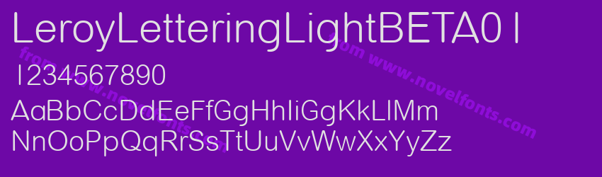 LeroyLetteringLightBETA01Preview