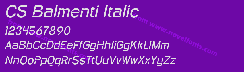 CS Balmenti ItalicPreview CS Balmenti ItalicPreview