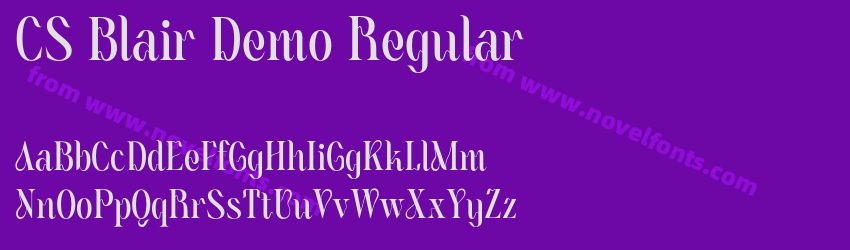 CS Blair Demo RegularPreview CS Blair Demo RegularPreview