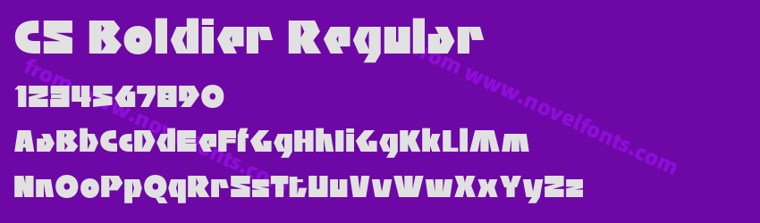 CS Boldier RegularPreview CS Boldier RegularPreview