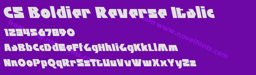 CS Boldier Reverse ItalicPreview