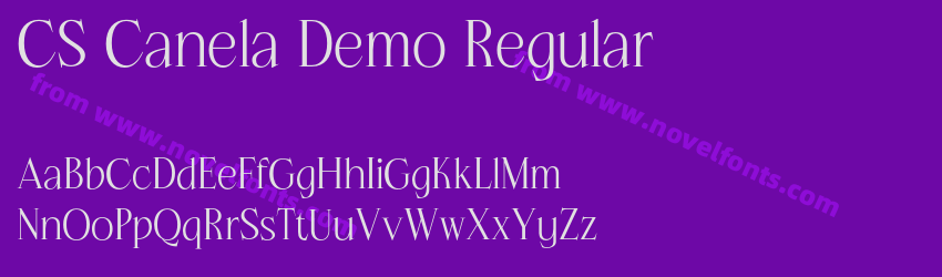 CS Canela Demo RegularPreview CS Canela Demo RegularPreview