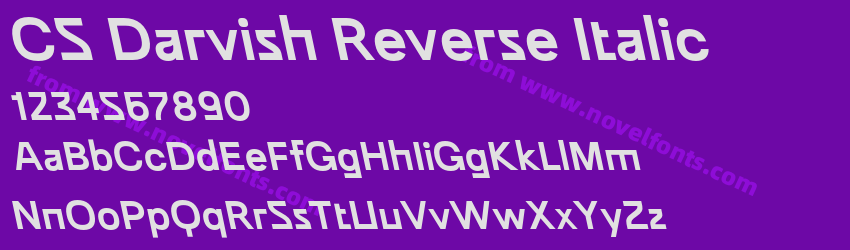 CS Darvish Reverse ItalicPreview CS Darvish Reverse ItalicPreview