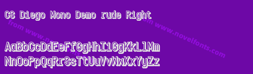 CS Diego Mono Demo rude RightPreview CS Diego Mono Demo rude RightPreview