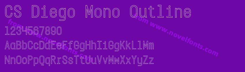 CS Diego Mono OutlinePreview CS Diego Mono OutlinePreview