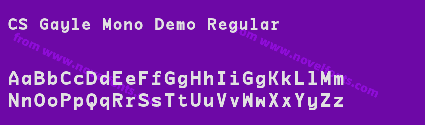 CS Gayle Mono Demo RegularPreview CS Gayle Mono Demo RegularPreview