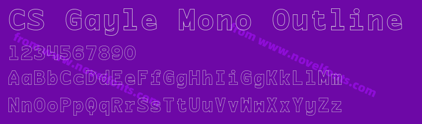 CS Gayle Mono OutlinePreview CS Gayle Mono OutlinePreview