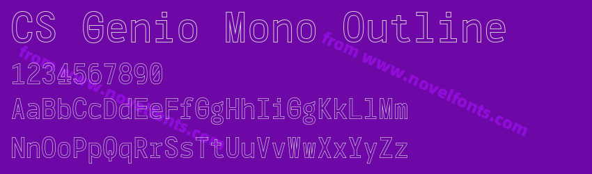 CS Genio Mono OutlinePreview CS Genio Mono OutlinePreview