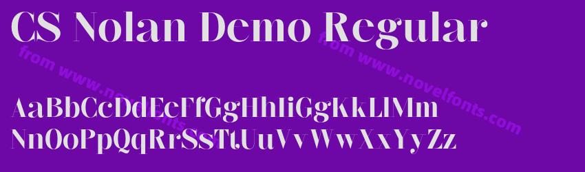 CS Nolan Demo RegularPreview CS Nolan Demo RegularPreview