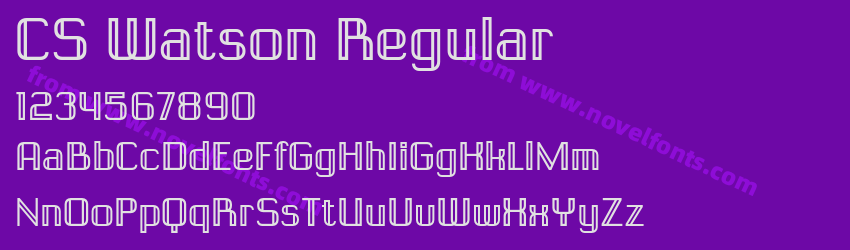 CS Watson RegularPreview CS Watson RegularPreview