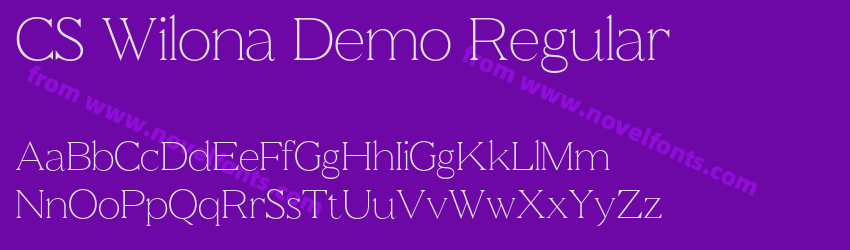 CS Wilona Demo RegularPreview CS Wilona Demo RegularPreview