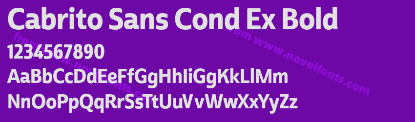 Cabrito Sans Cond Ex BoldPreview Cabrito Sans Cond Ex BoldPreview