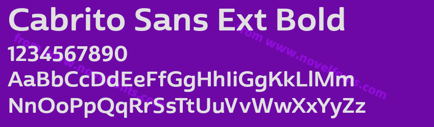 Cabrito Sans Ext BoldPreview Cabrito Sans Ext BoldPreview