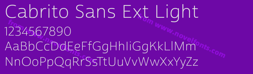 Cabrito Sans Ext LightPreview Cabrito Sans Ext LightPreview