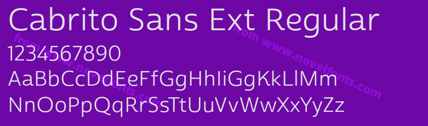 Cabrito Sans Ext RegularPreview Cabrito Sans Ext RegularPreview