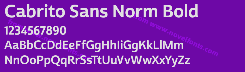 Cabrito Sans Norm BoldPreview Cabrito Sans Norm BoldPreview