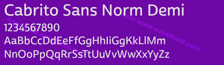 Cabrito Sans Norm DemiPreview Cabrito Sans Norm DemiPreview