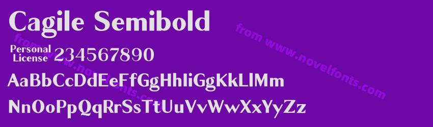 Cagile SemiboldPreview Cagile SemiboldPreview
