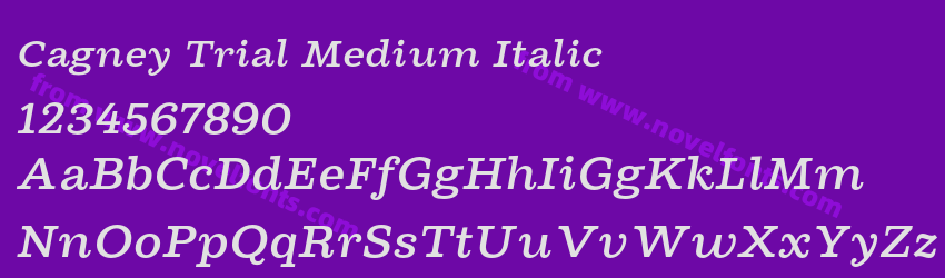 Cagney Trial Medium ItalicPreview Cagney Trial Medium ItalicPreview