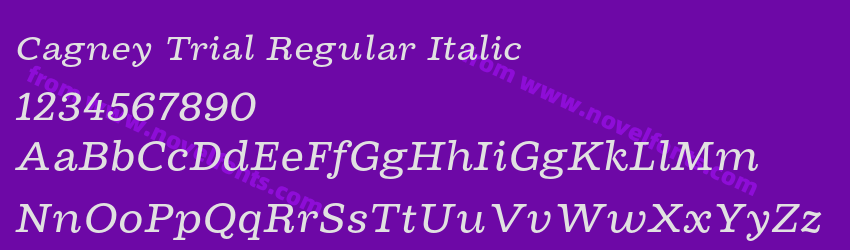 Cagney Trial Regular ItalicPreview Cagney Trial Regular ItalicPreview