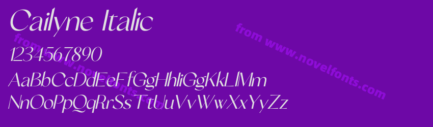 Cailyne ItalicPreview Cailyne ItalicPreview