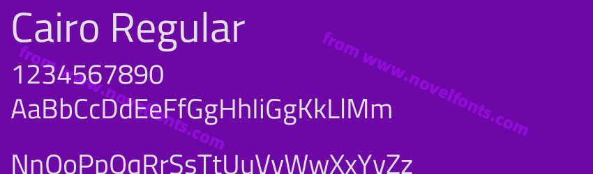 Cairo RegularPreview Cairo RegularPreview
