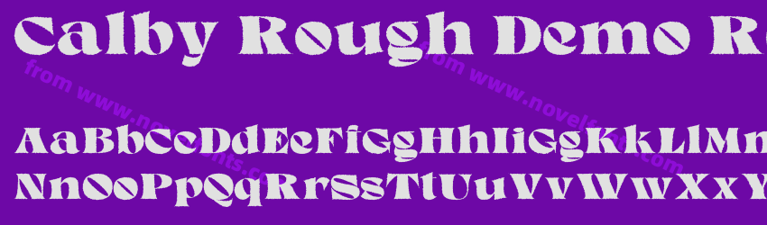 Calby Rough Demo RegularPreview