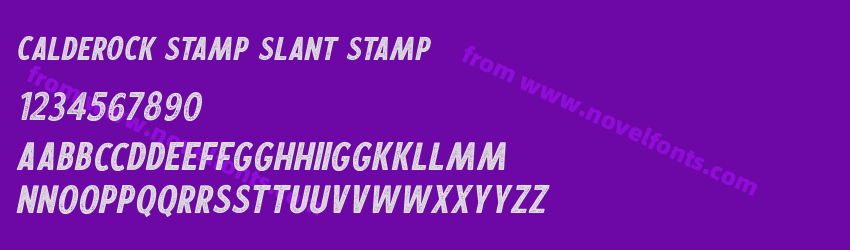 Calderock Stamp Slant StampPreview Calderock Stamp Slant StampPreview