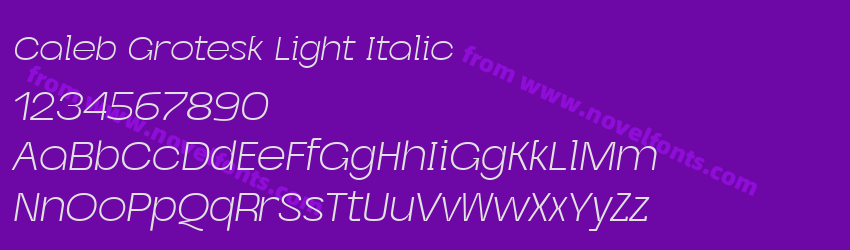 Caleb Grotesk Light ItalicPreview Caleb Grotesk Light ItalicPreview