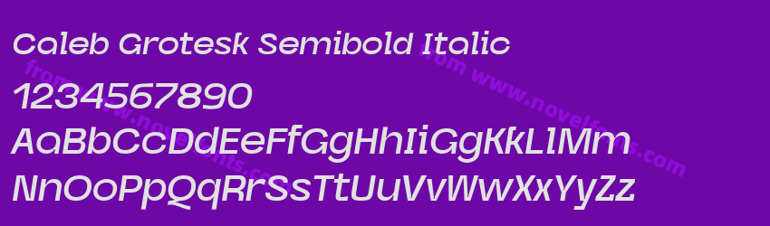 Caleb Grotesk Semibold ItalicPreview