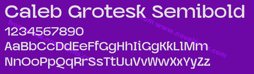 Caleb Grotesk SemiboldPreview
