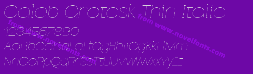 Caleb Grotesk Thin ItalicPreview Caleb Grotesk Thin ItalicPreview