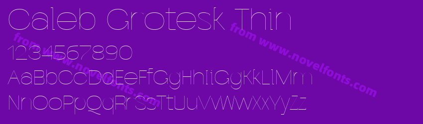 Caleb Grotesk ThinPreview Caleb Grotesk ThinPreview