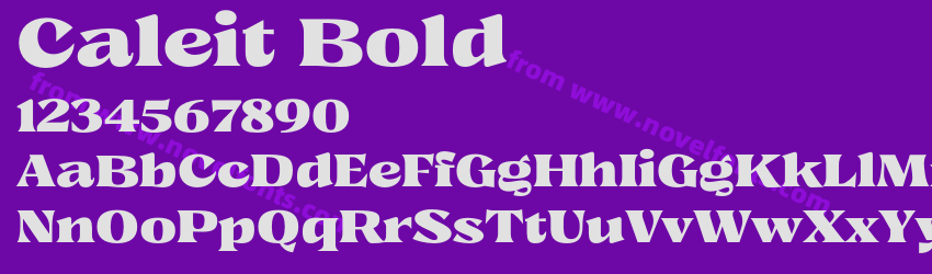Caleit BoldPreview Caleit BoldPreview