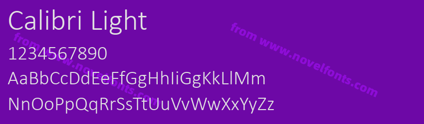 Calibri LightPreview Calibri LightPreview