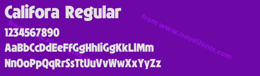Califora RegularPreview Califora RegularPreview
