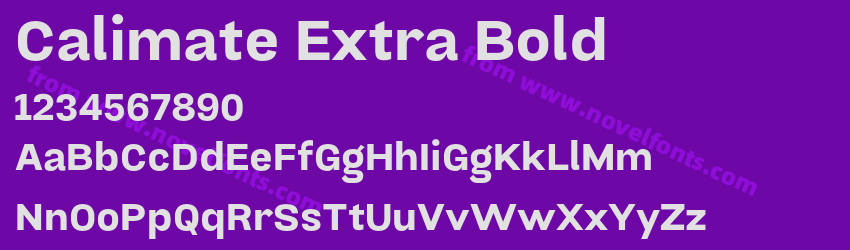 Calimate Extra BoldPreview