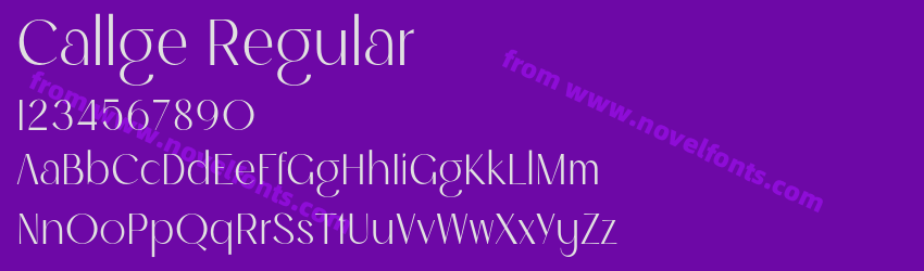 Callge RegularPreview
