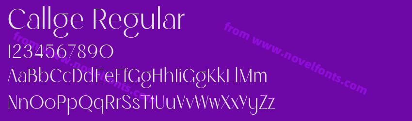 Callge RegularPreview
